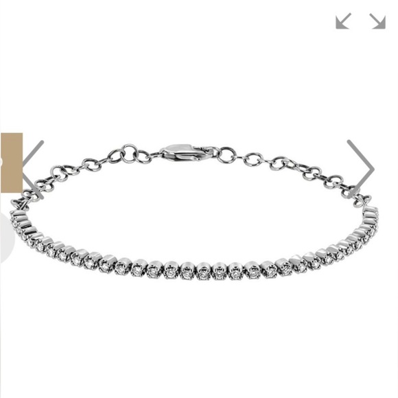 Paris Jewellers 7” Classic Petite Diamond Tennis Bracelet - Picture 2 of 9